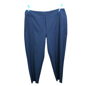 Athleta Navy Blue Elastic Style Waist Skinny Cropped‎ Pants